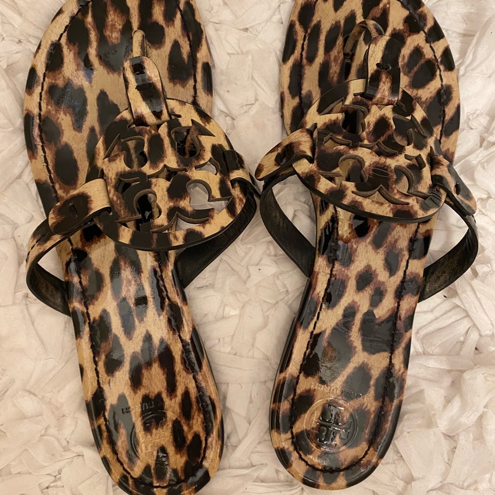 Tory Burch leopard Miller Sandals